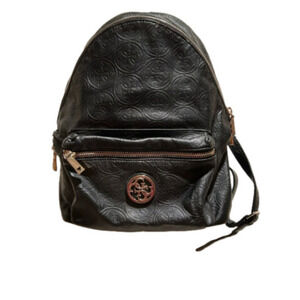 Guess Los Angeles Black faux leather backpack